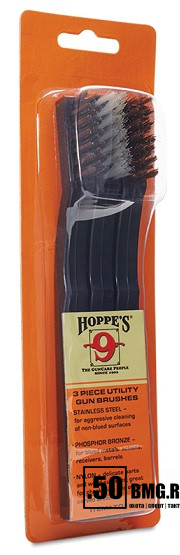 Набор щёток Hoppe's 9, материал - сталь, нейлон, бронза