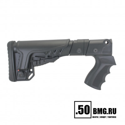 Телескопический складной приклад DLG Tactical на МР-153, МР-133 с подщечником (DLG9006)