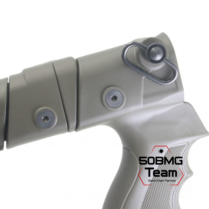 Телескопический складной приклад DLG Tactical на МР-153, МР-133 с подщечником (DLG9006)