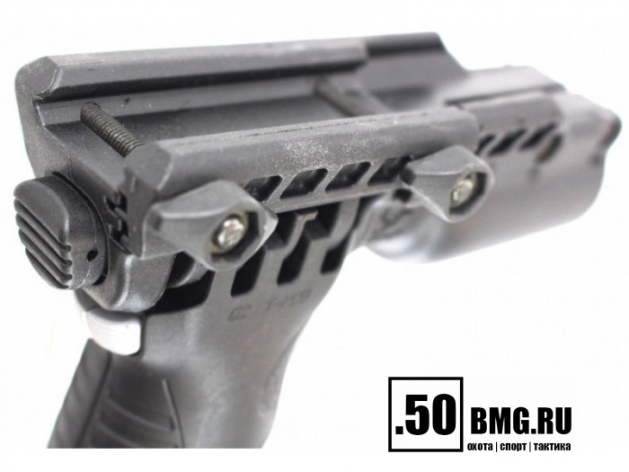 Быстросъемная рукоятка-сошки FAB Defense с держателем 25.4 мм фонаря (T-POD G2 FA)