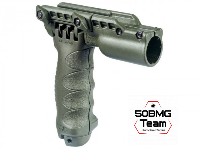 Быстросъемная рукоятка-сошки FAB Defense с держателем 25.4 мм фонаря (T-POD G2 FA)