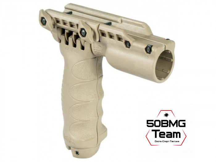 Быстросъемная рукоятка-сошки FAB Defense с держателем 25.4 мм фонаря (T-POD G2 FA)