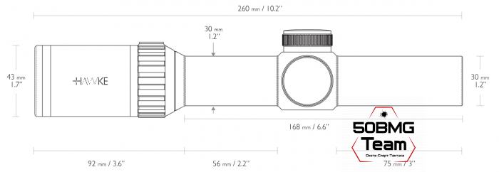 Оптический прицел Hawke Vantage 30 WA IR 1-4х24