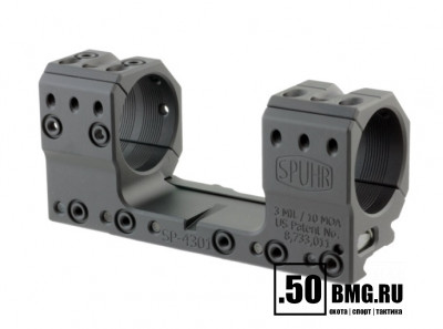 Кронштейн Spuhr SP-4301 кольца 34мм на Picatinny/Weaver (3 MIL/10,3MOA) L=121мм Н=30мм