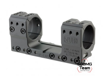 Кронштейн Spuhr SP-4301 кольца 34мм на Picatinny/Weaver (3 MIL/10,3MOA) L=121мм Н=30мм