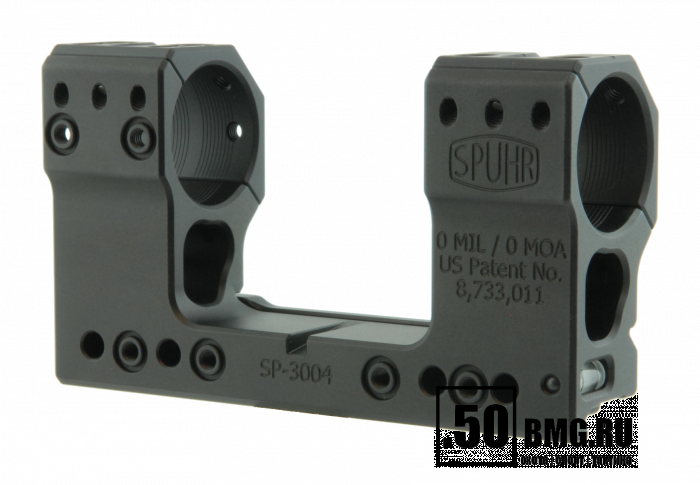 Кронштейн Spuhr SP-3004 кольца 30мм на Picatinny/Weaver (0 M.O.A.,H-48 мм)
