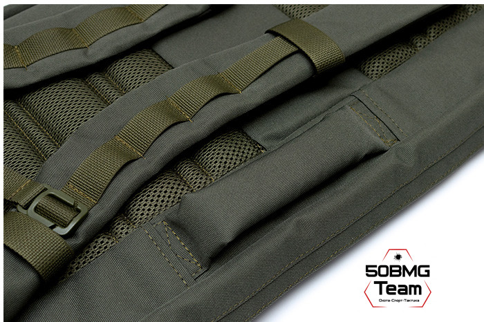 Чехол-рюкзак 50BMG Team Кордура 1000, 110х30х6см (Olive Green)