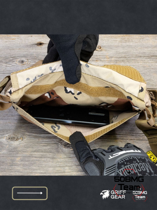 Сумка поясная-напашная Griff Gear Скаут (Chocolate Desert)