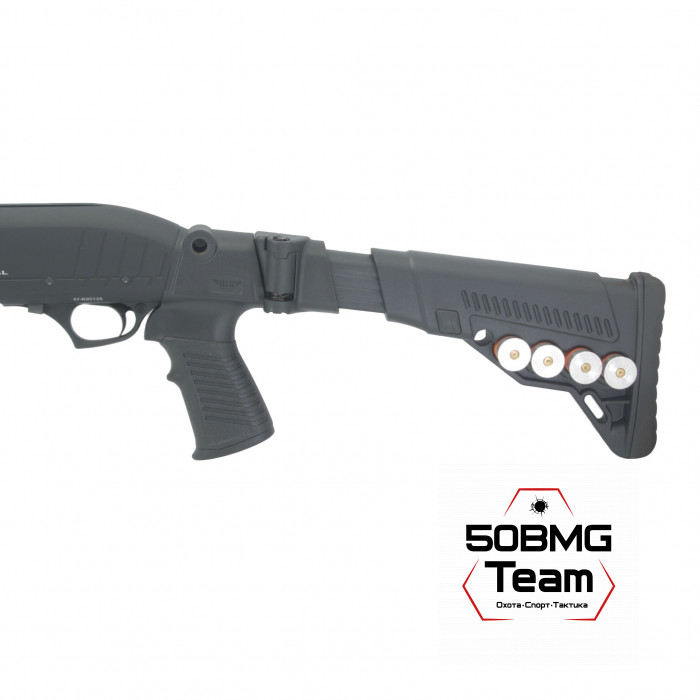 Телескопический складной приклад DLG Tactical на турецкие полуавтоматы с патронташем (DLG9204)