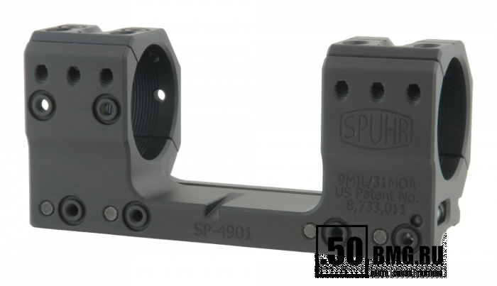 Кронштейн Spuhr SP-4901 кольца 34мм на Picatinny/Weaver (9 MIL/30,9MOA , Н-30мм)