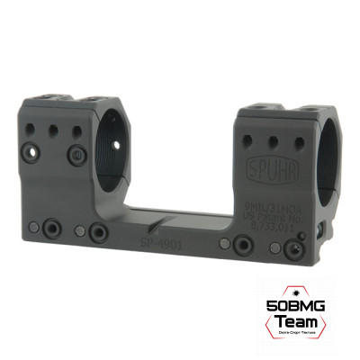 Кронштейн Spuhr SP-4901 кольца 34мм на Picatinny/Weaver (9 MIL/30,9MOA , Н-30мм)