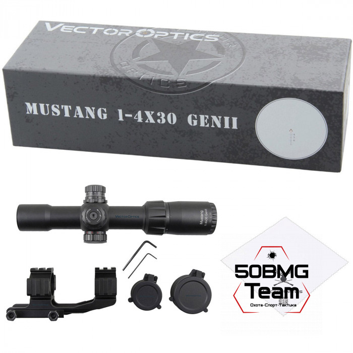 Оптический прицел Vector Optics Mustang 1-4x30 SFP кольца 30мм