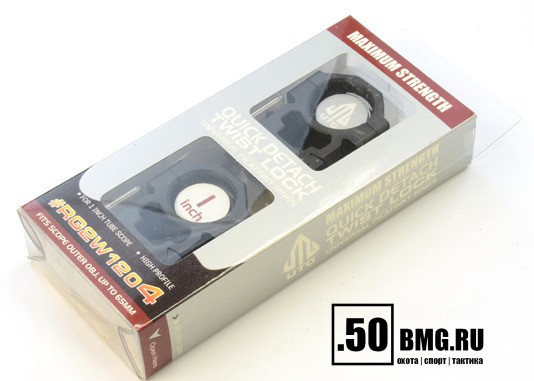 Кольца Leapers UTG 25.4 мм, быстросъемные на Weaver, высокие (RG2W1204)