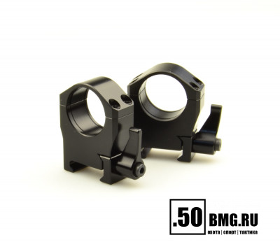 Быстросъемные кольца Luman Precision AL 26 мм на Weaver/Picatinny BH 16,5 мм (средние)