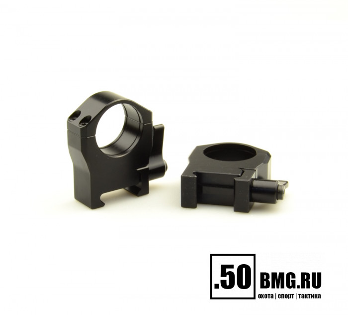 Быстросъемные кольца Luman Precision AL 26 мм на Weaver/Picatinny BH 16,5 мм (средние)