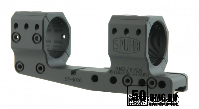 Кронштейн Spuhr SP-4026 кольца 34мм на Picatinny/Weaver (0 M.O.A.,H-32 мм)