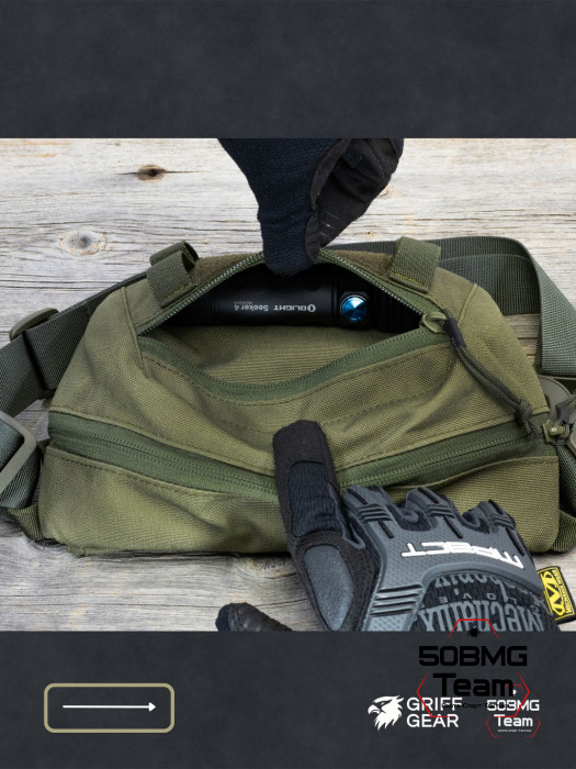 Сумка поясная-напашная Griff Gear Скаут (Олива)
