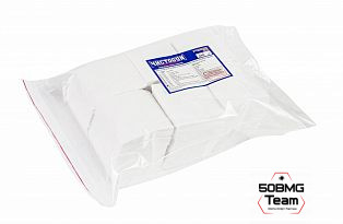 Патчи ЧИСТОGUN фланель, к. 12-16, квадрат 75х75 мм, 500 шт., белый