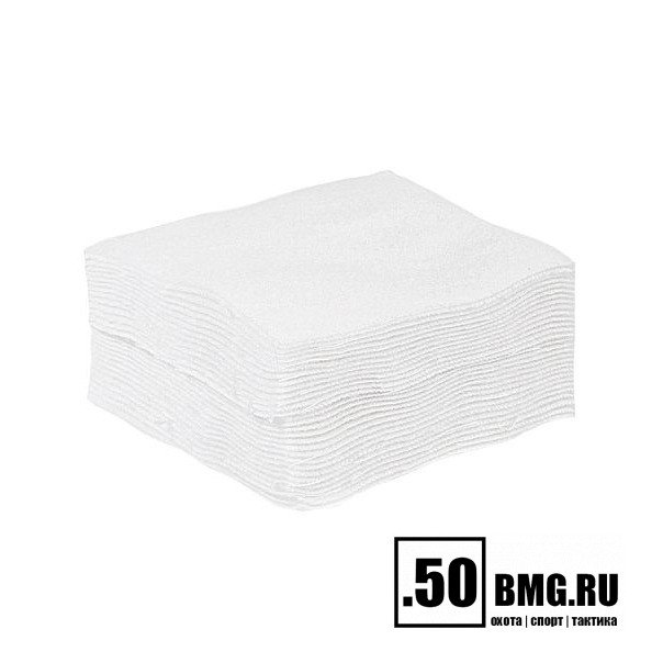 Патчи ЧИСТОGUN фланель, к. 12-16, квадрат 75х75 мм, 500 шт., белый
