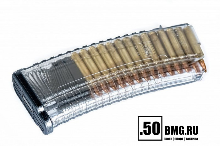 Магазин Pufgun на ВПО-155 5,56х45/.223 30 патронов прозрачный (MAG VP223 30/TR)