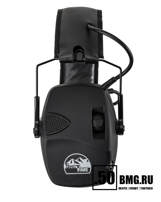 Наушники активные ShotTime 32 NRR 22dB, кожа, поролоновые амбушюры