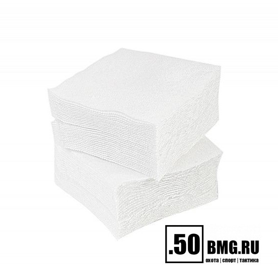 Патчи ЧИСТОGUN фланель, к. 12-28, квадрат 60х60 мм, 100 шт., белый