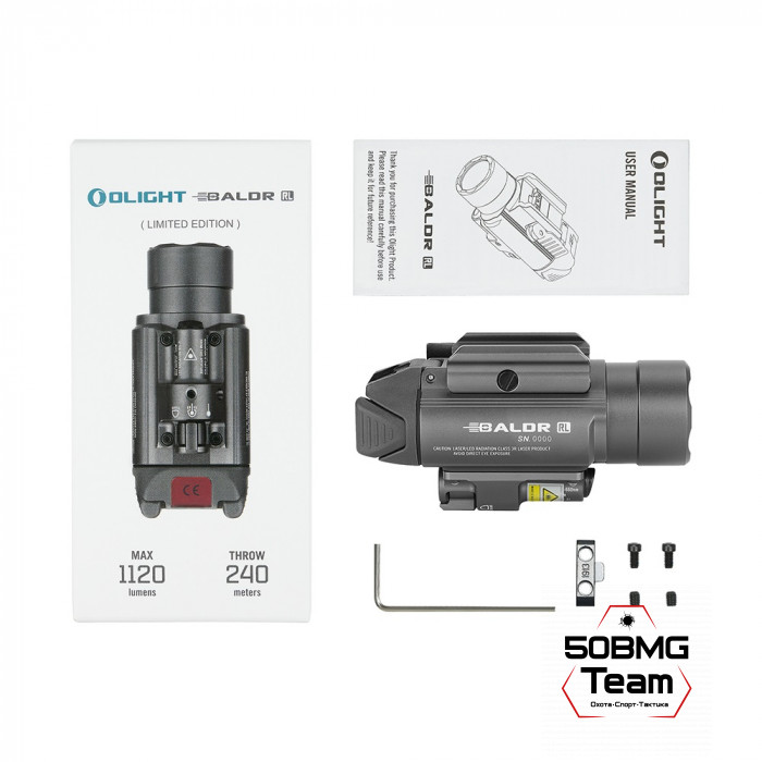 Фонарь Olight Baldr RL Gunmetal Grey