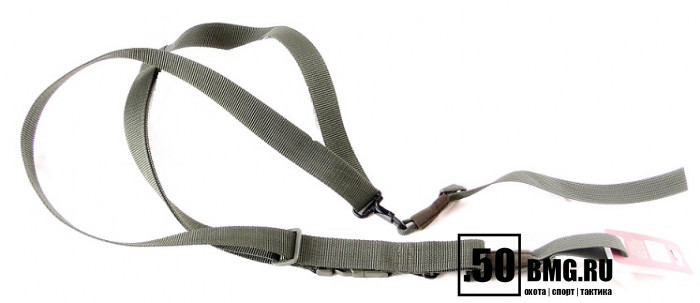 (Р-26 з) VEKTOR Ремень тактический трехточечный зеленый без плечевой накладки