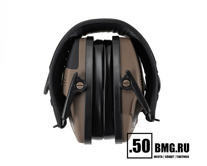 Наушники активные ShotTime 44 NRR 22dB, кожа+ткань, гелевые амбушюры