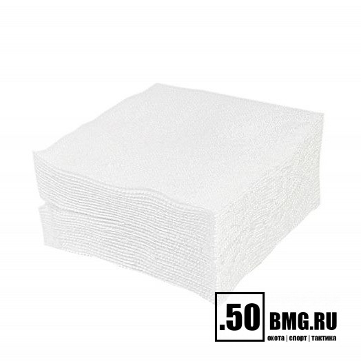 Патчи ЧИСТОGUN фланель, к. 12-28, квадрат 60х60 мм, 50 шт., белый