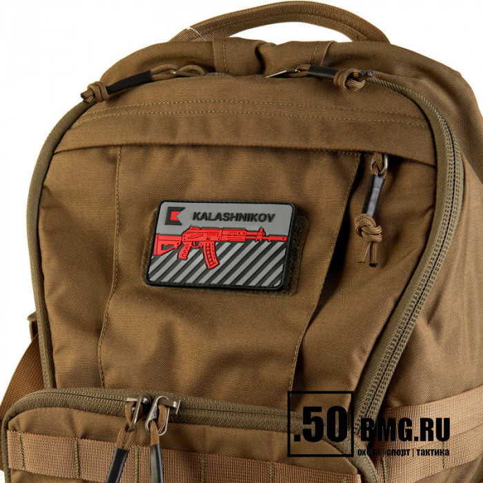 Патч велкро Концерн Калашников 90х46мм АК-12 красно-серый EN (1037)