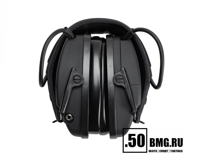 Наушники активные ShotTime 44 NRR 22dB, кожа+ткань, гелевые амбушюры