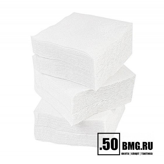 Патчи ЧИСТОGUN фланель, к. 12-28, квадрат 60х60 мм, 500 шт., белый