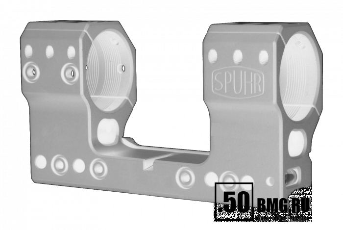 Кронштейн Spuhr SP-4008 кольца 34мм на Picatinny/Weaver (0 Mil/0 M.O.A.,H-44 мм)