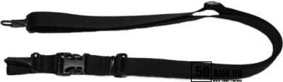 (Р-26 ч) VEKTOR Ремень тактический трехточечный черный без плечевой накладки