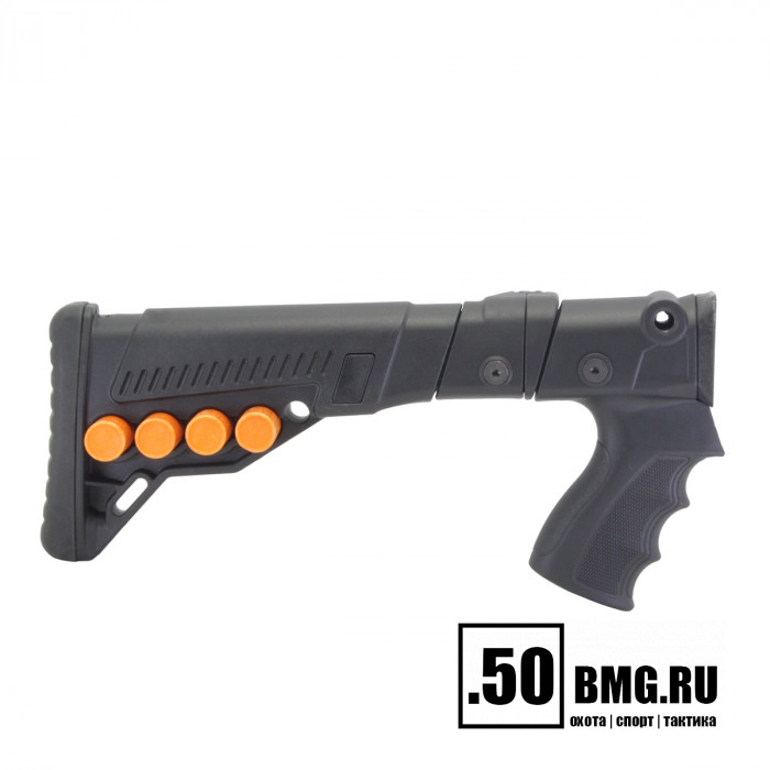 Телескопический складной приклад DLG Tactical на ИЖ-81 с патронташем (DLG081s121i)