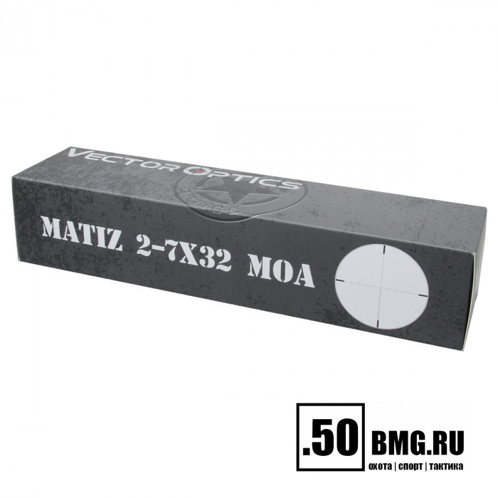 Оптический прицел Vector Optics Matiz 2-7x32 SFP MOA кольца 25,4мм