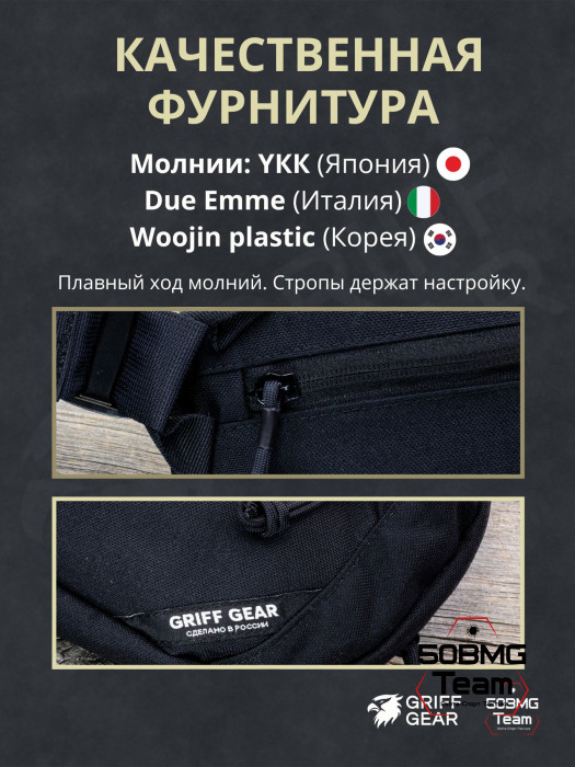 Сумка поясная Griff Gear Гефест XL (Черный)