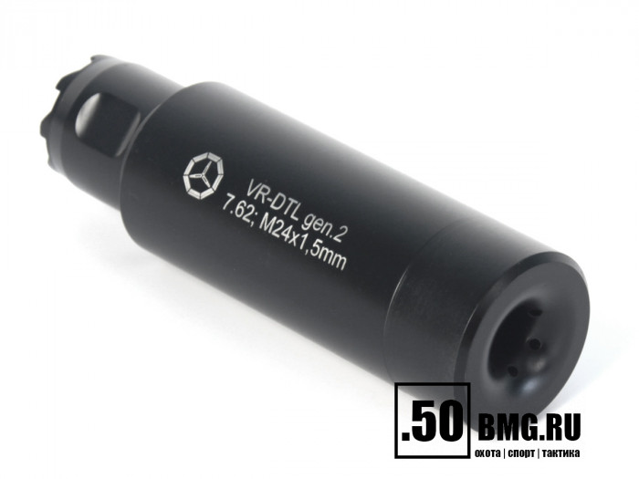 Дожигатель Вектор-7.62 VR-DTLS gen2 (сталь) для АК-74/АК "Сотые"/Сайга-МК, резьба М24х1,5,калибр 7.62 (VR-DTLS-762-24-gen2)