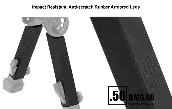 Сошки Leapers UTG быстросъемные на Weaver, высота 15-22 см (TL-BP20Q)