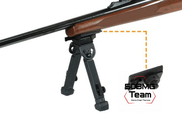 Сошки Leapers UTG быстросъемные на Weaver, высота 15-22 см (TL-BP20Q)