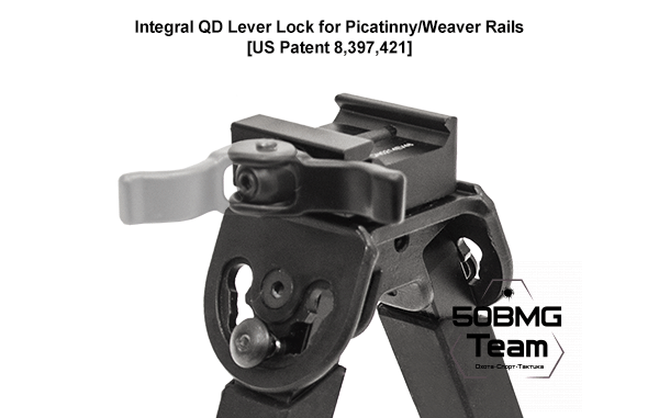 Сошки Leapers UTG быстросъемные на Weaver, высота 15-22 см (TL-BP20Q)