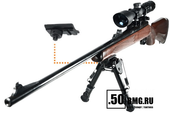 Сошки Leapers UTG быстросъемные на Weaver, высота 15-19 см (TL-BP78Q)