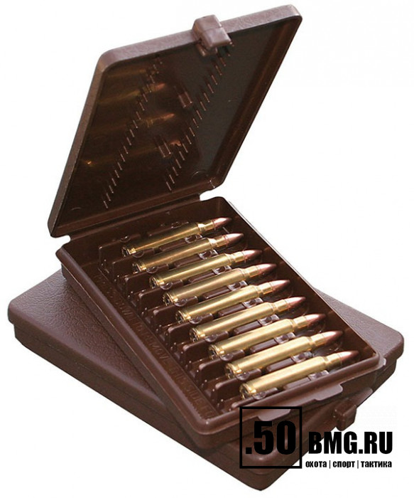 Коробка MTM для хранения 9 патронов .17-.351 кал. (нарезное оружие) (W-9-SM-70)