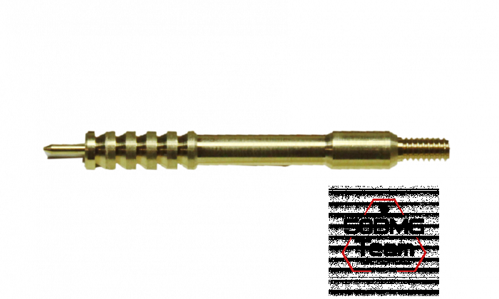 Латунный вишер Dewey .30 кал с наружной резьбой (30JM)