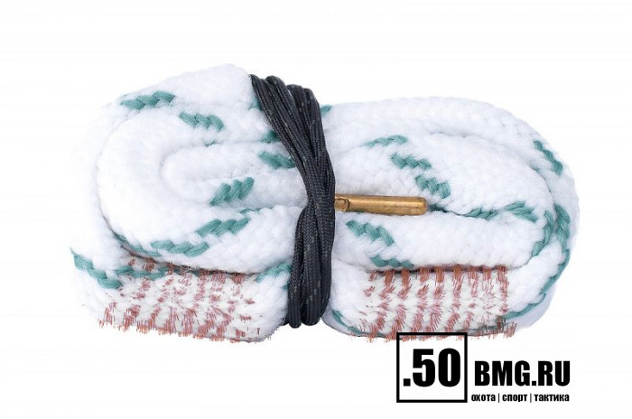 Гибкая змейка CleaningCord от ShotTime, кал.12, с бронз.ершом, материал-капрон, шнур 65см. с протяжкой