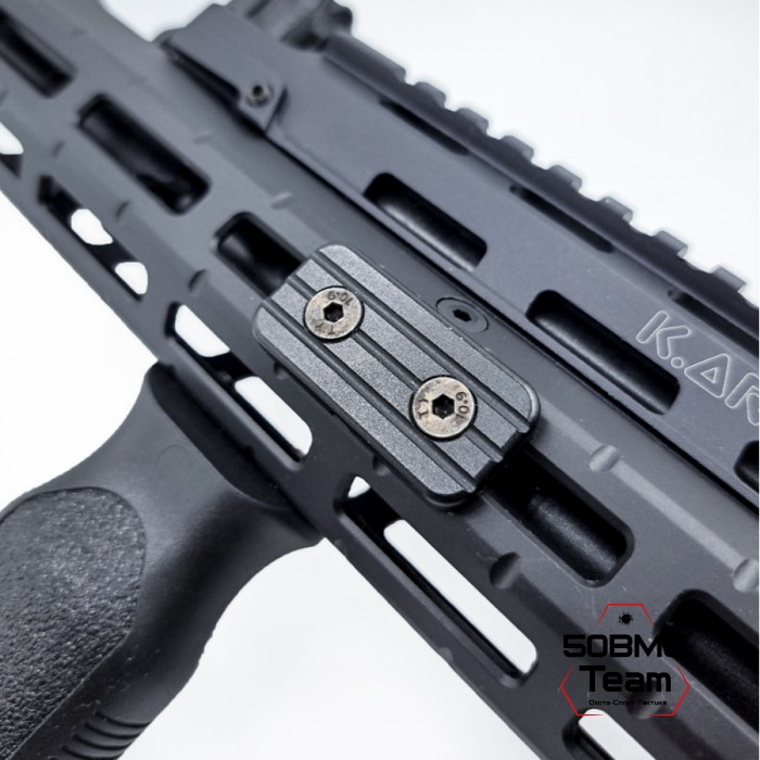 Фиксатор кабелей K.Arma на двойное крепление M-LOK (40×19×5 мм)