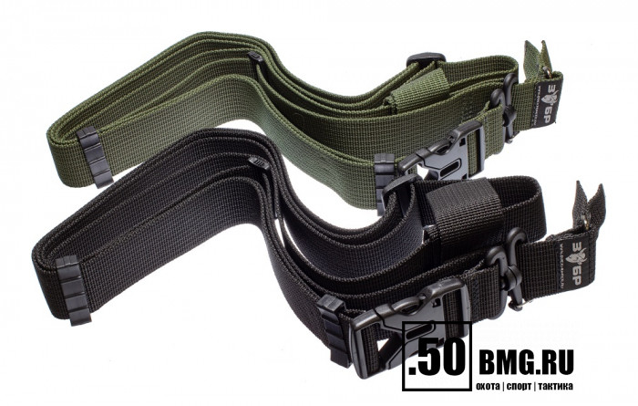 Трехточечный ремень Зубр с карабинами для антабки Сайга/Вепрь