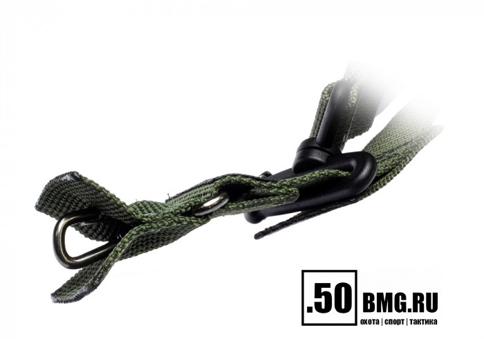 Трехточечный ремень Зубр с карабинами для антабки Сайга/Вепрь