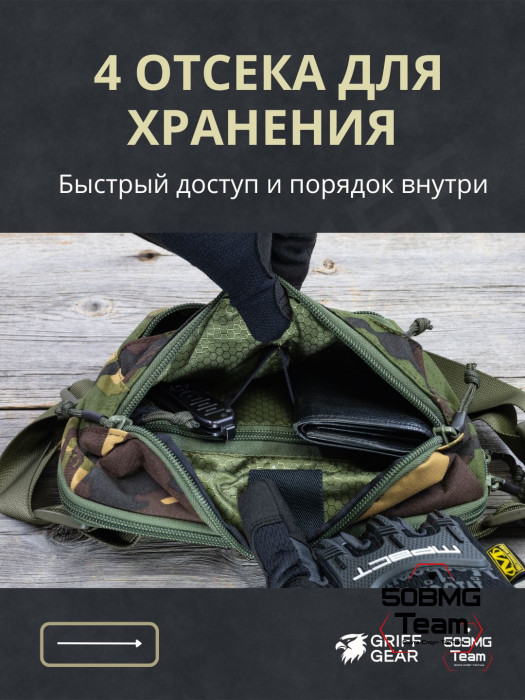 Сумка поясная Griff Gear Гефест (DPM / Disruptive Pattern Material)